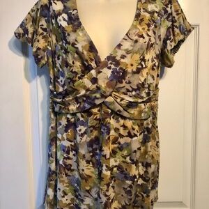 LOFT Multicolor Floral Blouse